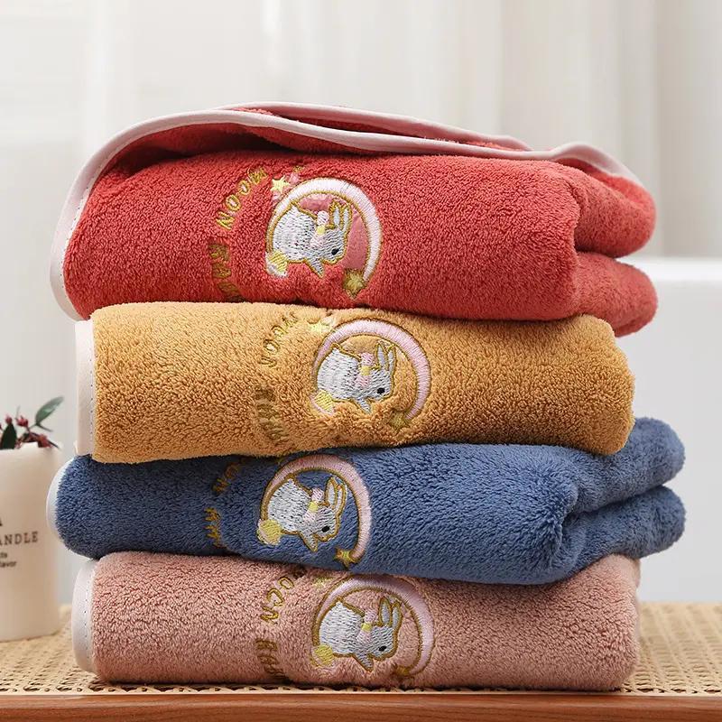 バスタオル 刺繍吸水バスタオル