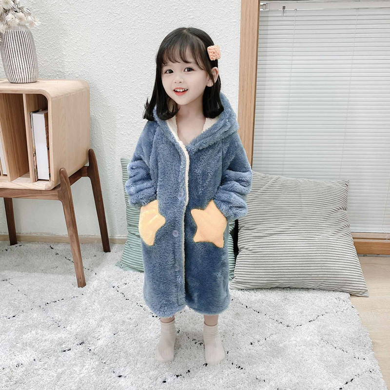 バスタオル 子供用うさぎ耳付きふわふわバスローブ