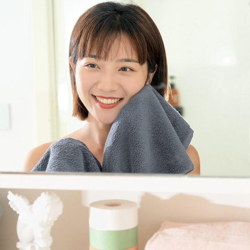 バスタオル ふわもこ綿100%極上肌触り大判バスタオル