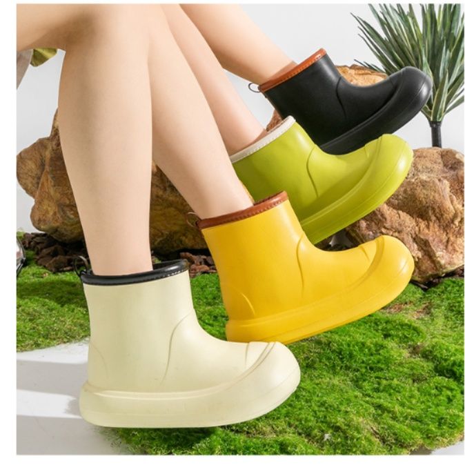 レインブーツ 弾力性抜群の軽量柔らか素材　キッズ