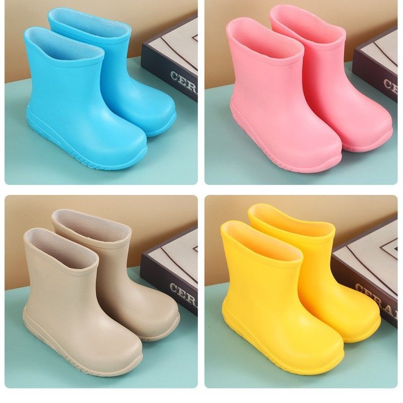 レインブーツキッズ用シンプルショート丈