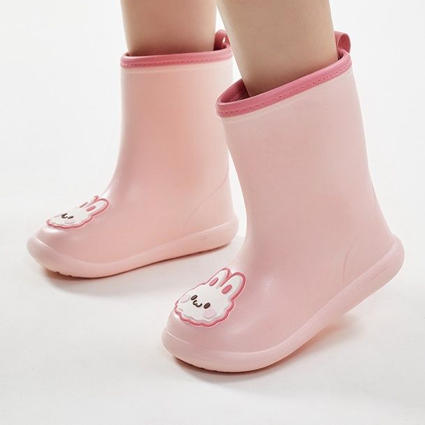 レインブーツ キッズ向けかわいい動物柄長靴雨の日も楽しく