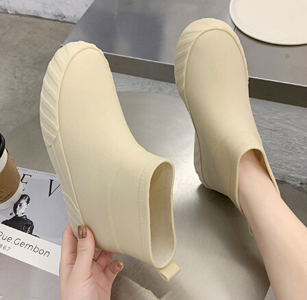 レディース ショート レインブーツ 梅雨対策 防水靴