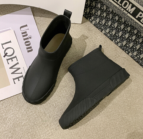 レディース ショート レインブーツ 梅雨対策 防水靴