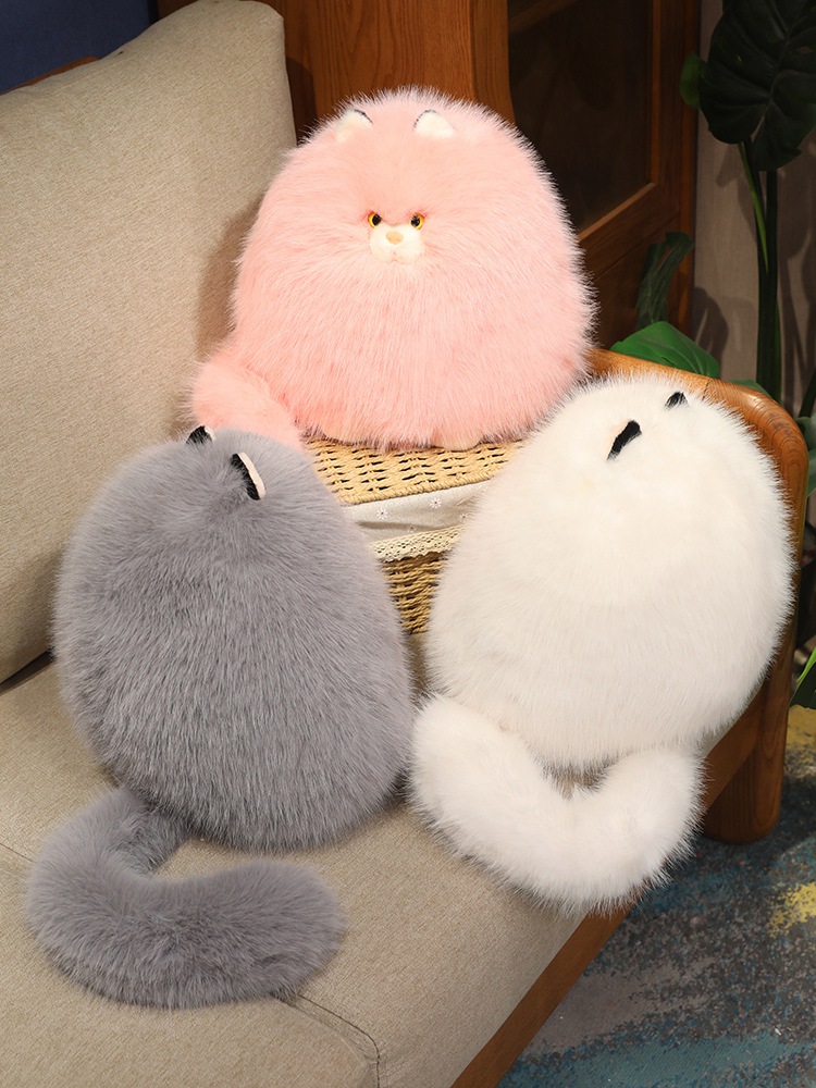 猫ぬいぐるみ ふわもこ雪猫