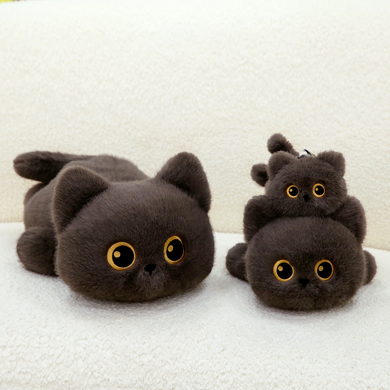 猫ぬいぐるみ まんまるおめめのもふもふ子猫