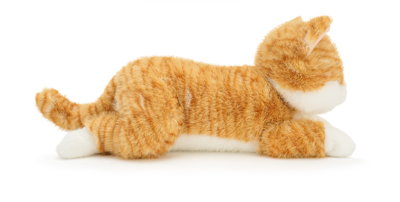 猫ぬいぐるみ まんまるお目々のおすわりトラ茶子猫ぬいぐるみ