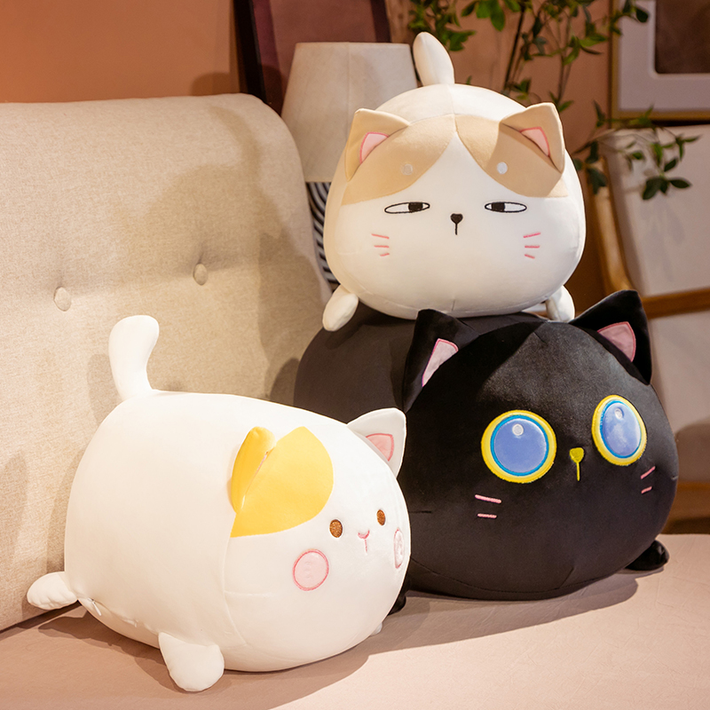 猫ぬいぐるみ まん丸おめめの癒し系黒猫ぬいぐるみ