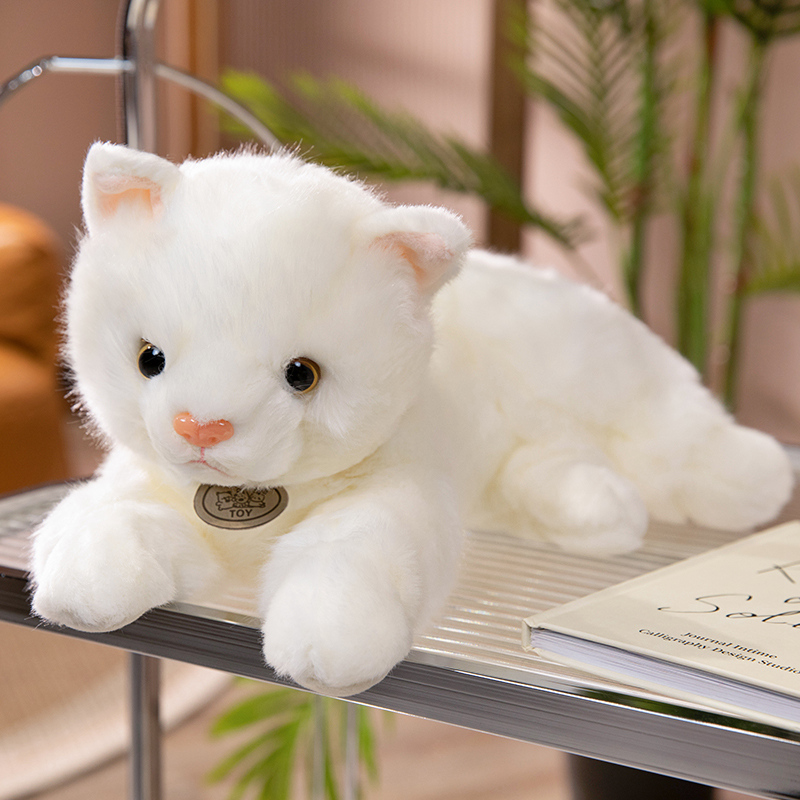 猫ぬいぐるみ 白色 ふわもち癒しのもふねこ