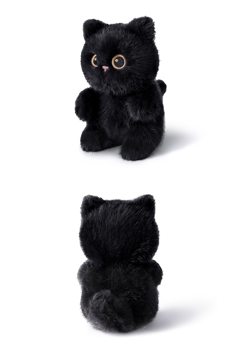 猫ぬいぐるみ もこもこ三毛猫のお座りぬいぐるみ