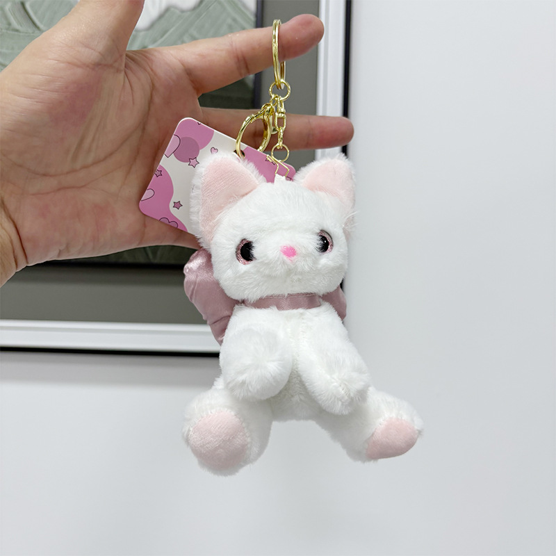 猫ぬいぐるみ ふんわり子猫のバッグチャーム