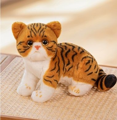 猫ぬいぐるみ 茶色 ふわもふ虎猫ちゃん