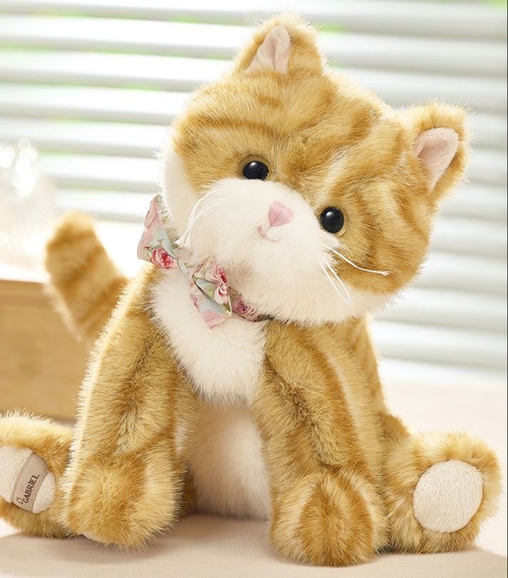 猫ぬいぐるみ 茶色 ふわもふ子猫のなかよしぬいぐるみ