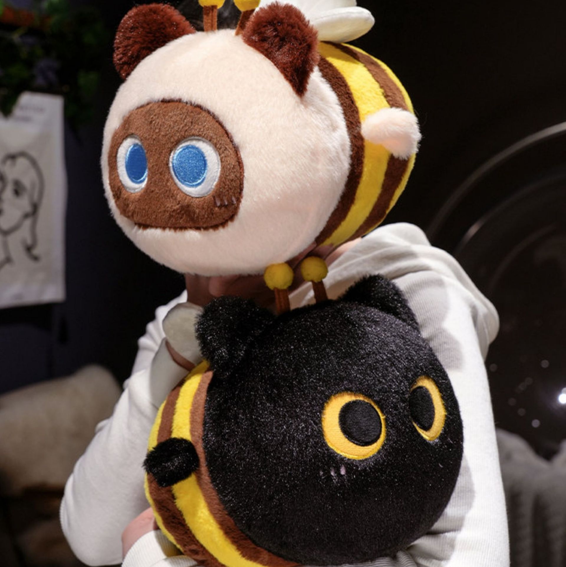 猫ぬいぐるみ ふわもち夜の蜜蜂ぬいぐるみ