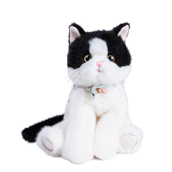 猫ぬいぐるみ 優雅な蝶ネクタイ猫のぬいぐるみ