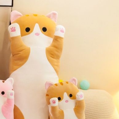 猫ぬいぐるみ ふわもち抱き枕ねこちゃん