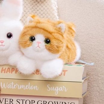 猫ぬいぐるみ みけねこのふわもち肩のせ