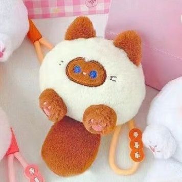 猫ぬいぐるみ まんまるふわにゃんこチャーム