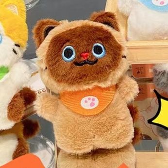 猫ぬいぐるみ ふわもこまんまるチャーム