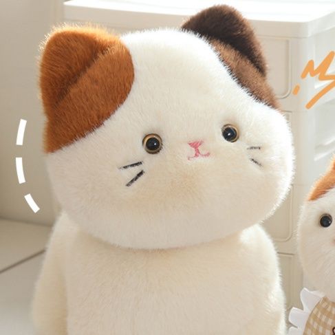 猫ぬいぐるみ ふわもち三毛ねこちゃん
