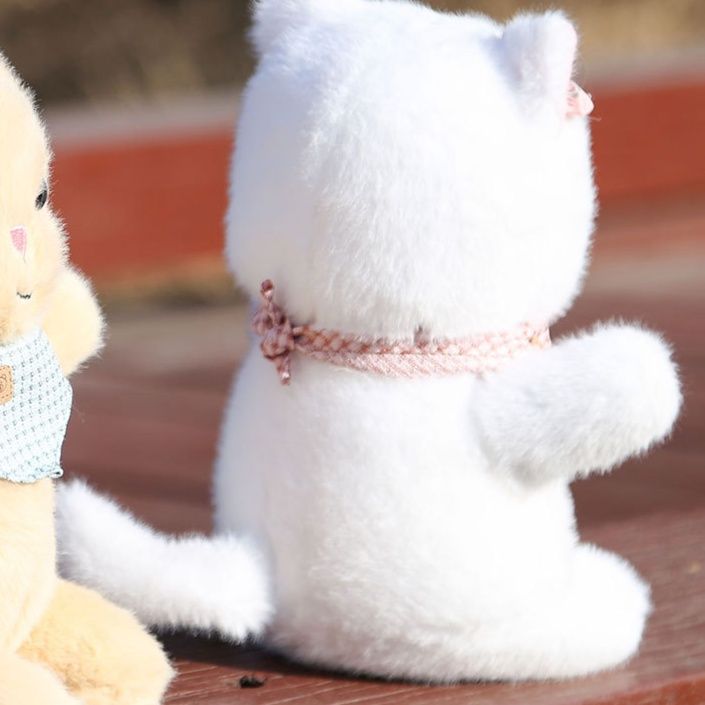 猫ぬいぐるみ 雪の妖精 ふわもふ子猫