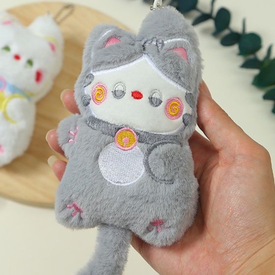 猫ぬいぐるみ おまもり招き猫ちゃんストラップ