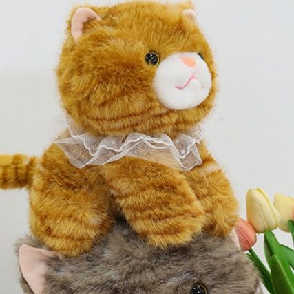 猫ぬいぐるみ もふもふレースちゃん