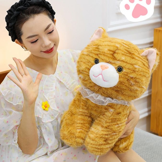 猫ぬいぐるみ もふもふレースちゃん