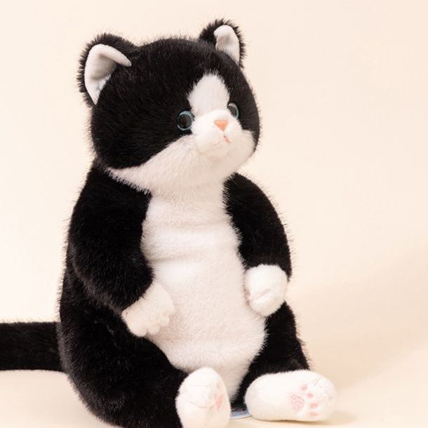 猫ぬいぐるみ 　白黒ぬいぐるみ