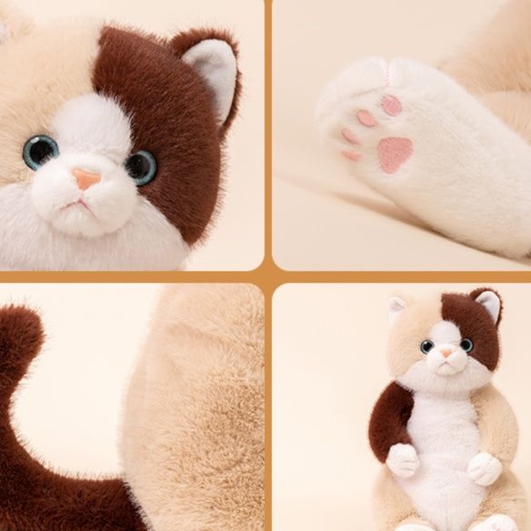 猫ぬいぐるみ 　白黒ぬいぐるみ