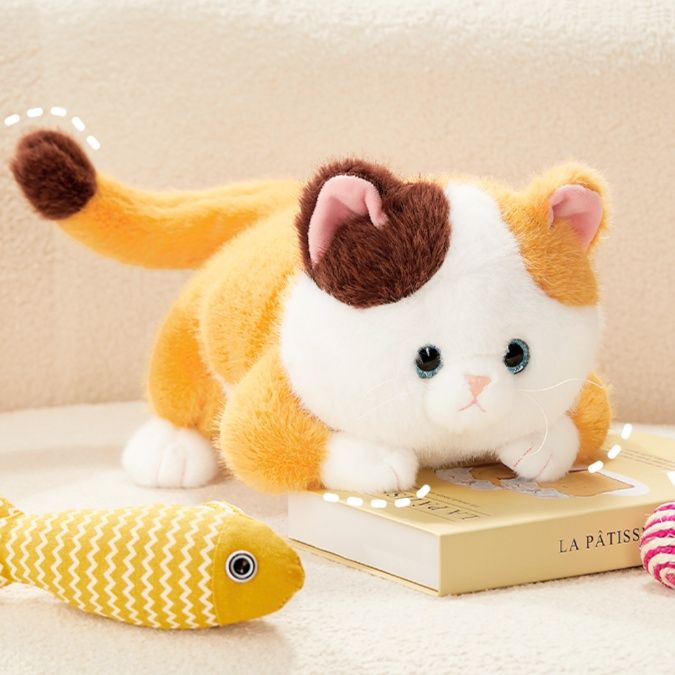 猫ぬいぐるみ ふわふわ子猫のおすわりぬいぐるみ
