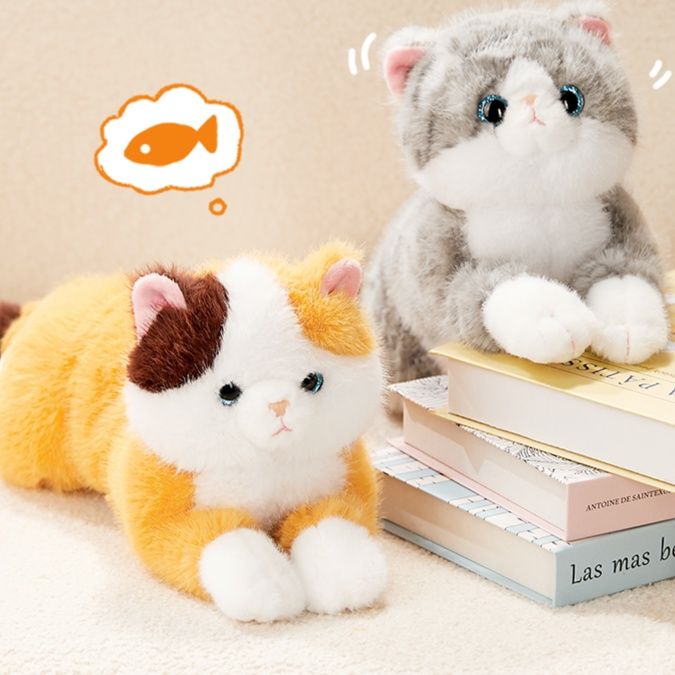 猫ぬいぐるみ ふわふわ子猫のおすわりぬいぐるみ