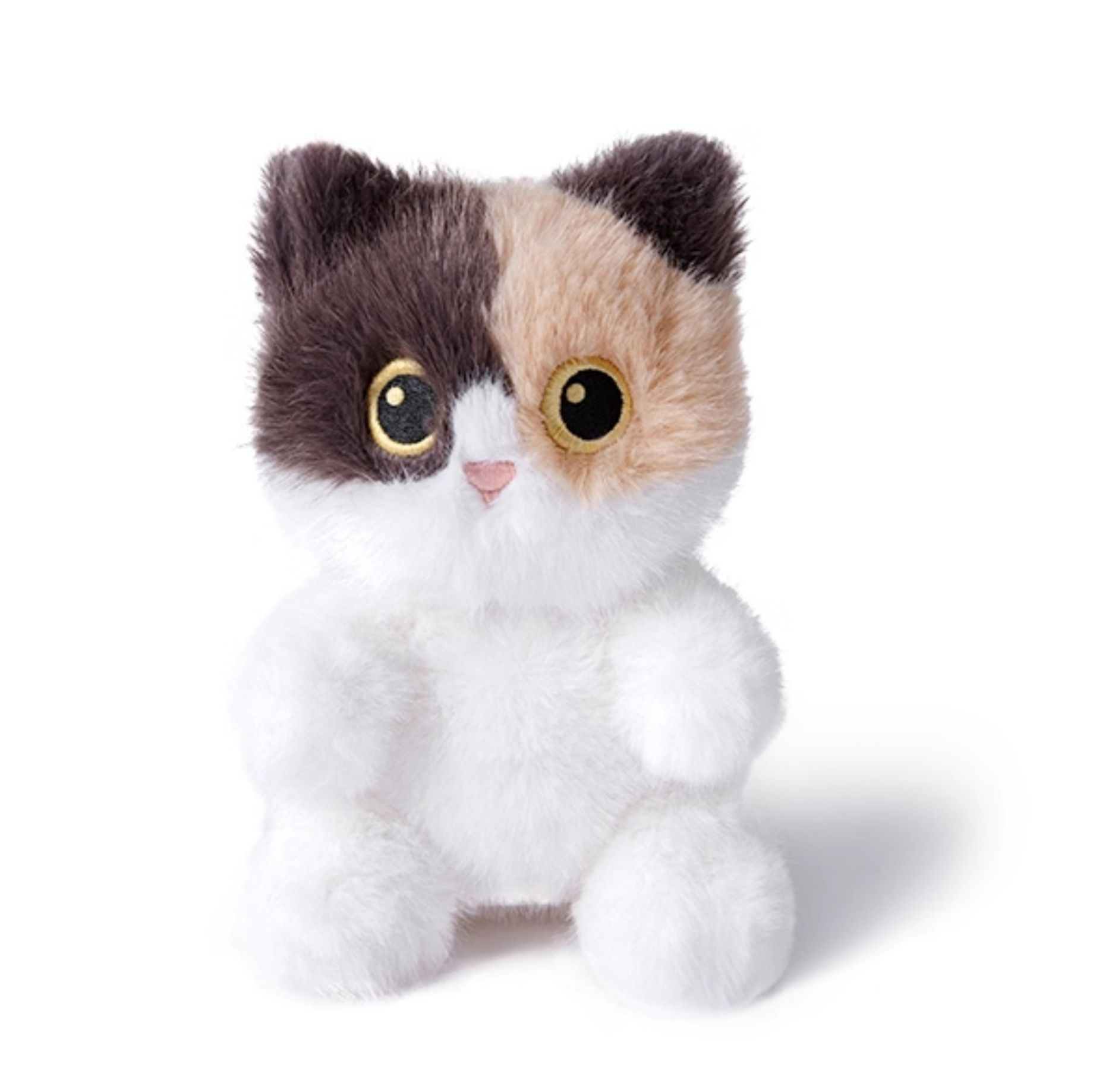 猫ぬいぐるみ もこもこ三毛猫のお座りぬいぐるみ