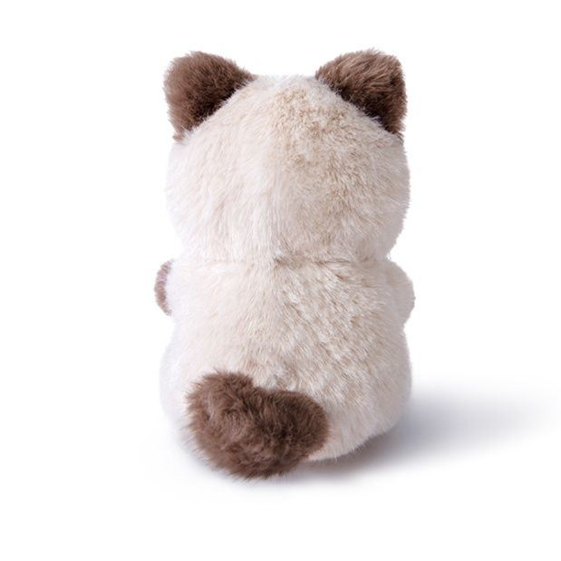 猫ぬいぐるみ もこもこ三毛猫のお座りぬいぐるみ