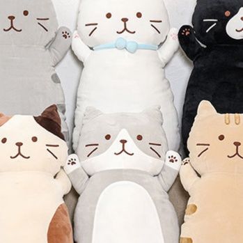猫ぬいぐるみ ふわもち抱き枕猫ちゃん特大サイズ