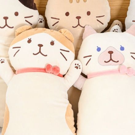 猫ぬいぐるみ ふわもち抱き枕猫ちゃん特大サイズ