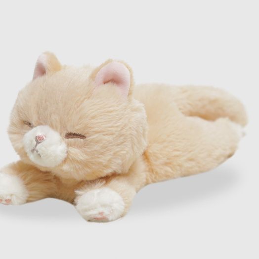 猫ぬいぐるみ ふわふわ眠り子猫のやすらぎぬいぐるみ