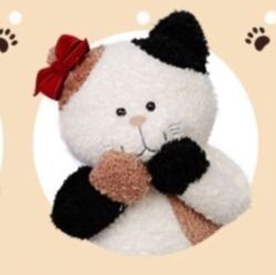 猫ぬいぐるみ ふわふわもこもこ癒し系猫ちゃんぬいぐるみ