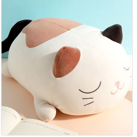 猫ぬいぐるみ ふわもち寝顔三毛猫だっこぬいぐるみ