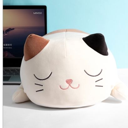 猫ぬいぐるみ ふわもち寝顔三毛猫だっこぬいぐるみ