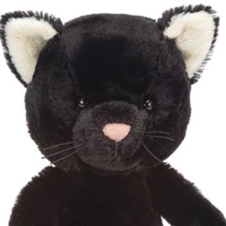 猫ぬいぐるみ ふわふわ黒猫ぬいぐるみ