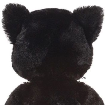 猫ぬいぐるみ ふわふわ黒猫ぬいぐるみ