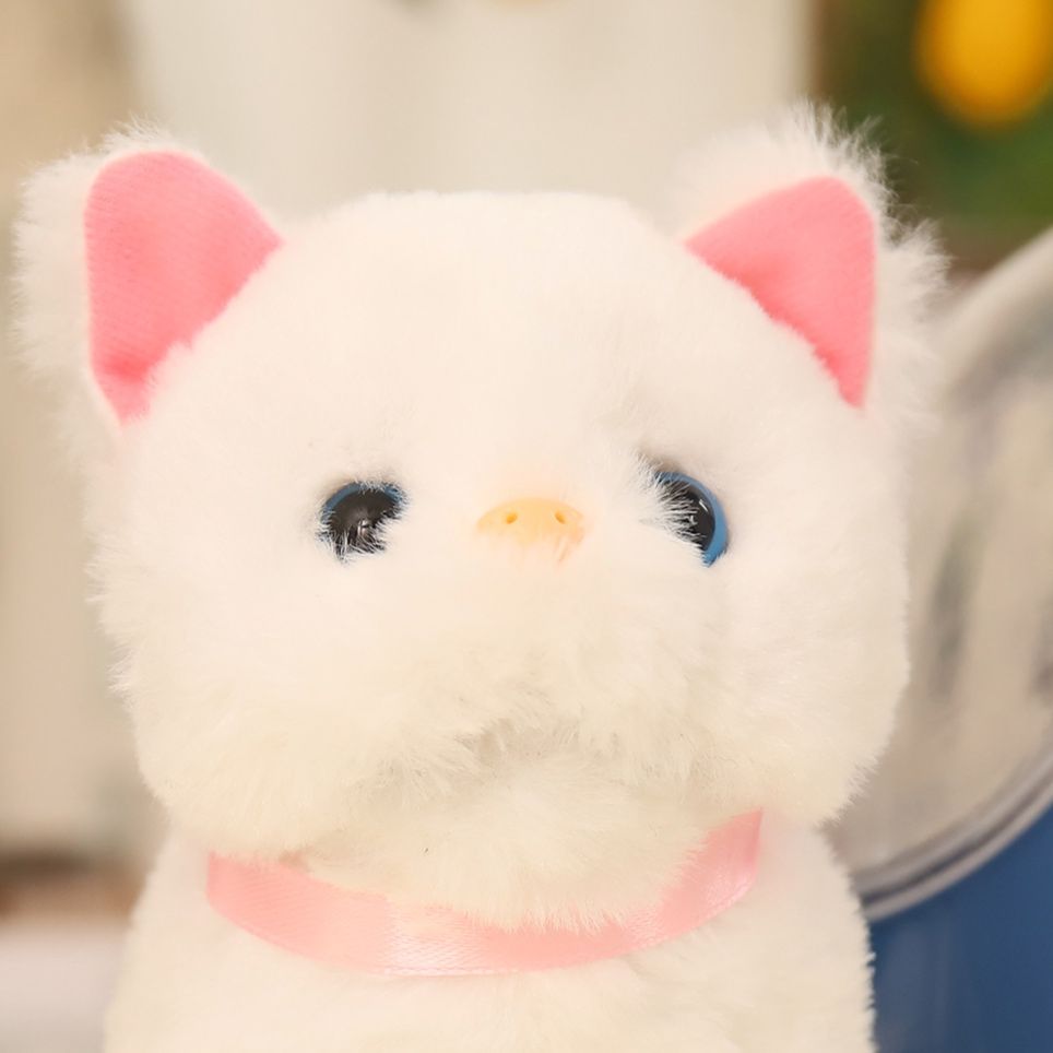 猫ぬいぐるみ ふわふわ座り子猫のお座りぬいぐるみ