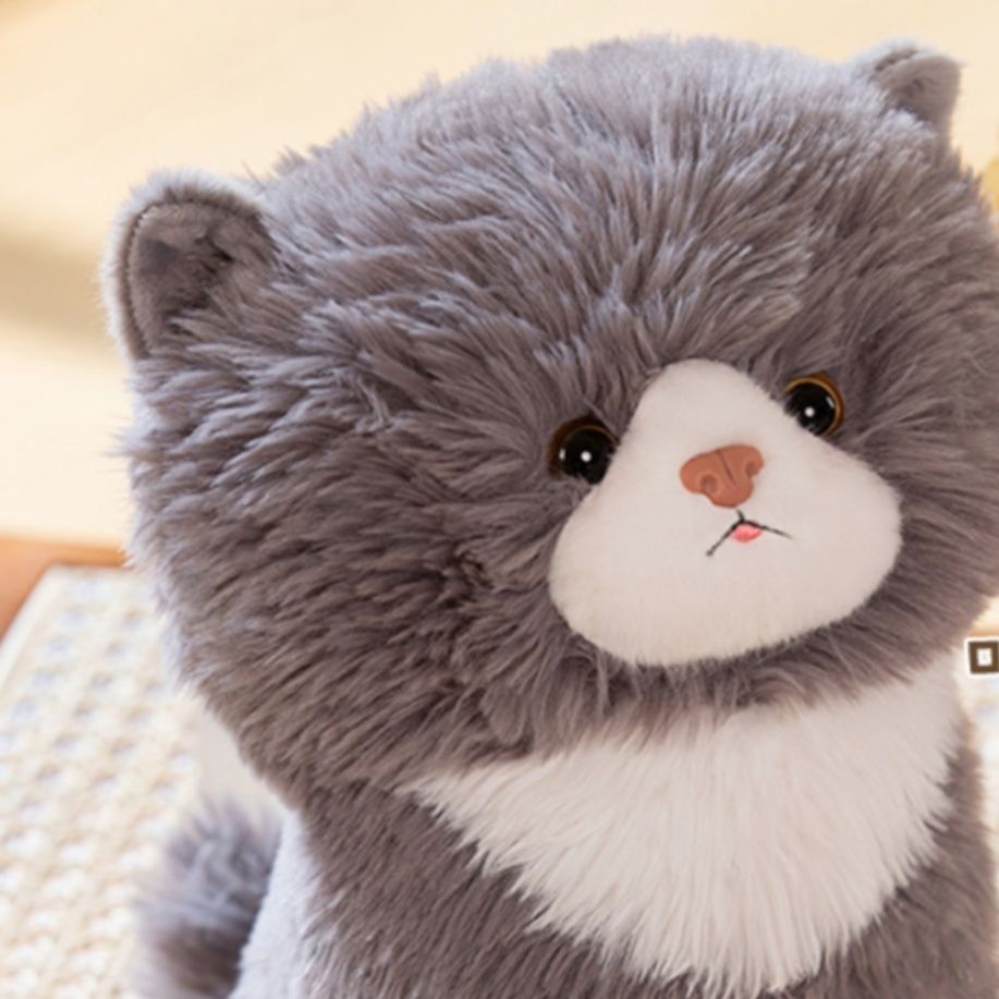 猫ぬいぐるみ ふわふわ子猫のおすわりぬいぐるみ