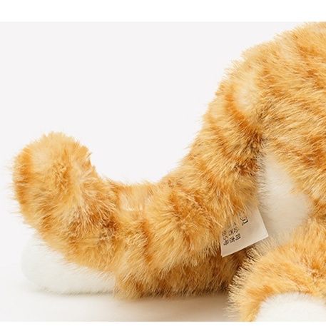 猫ぬいぐるみ 愛らしい瞳のおすわり子猫ぬいぐるみ