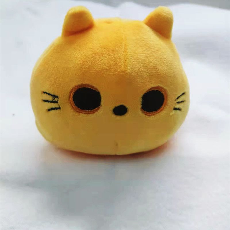 猫ぬいぐるみ まんまる目の黒猫ぬいぐるみクッション