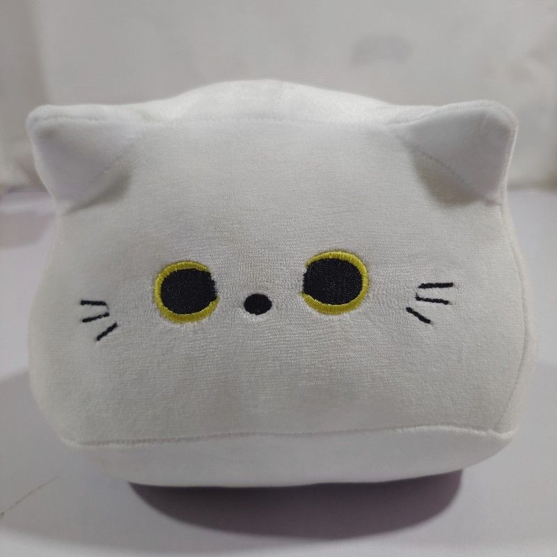 猫ぬいぐるみ まんまる目の黒猫ぬいぐるみクッション