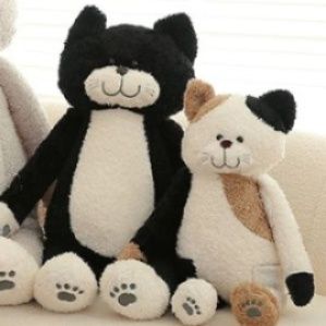 ふわもこ仲良し三毛猫のぬいぐるみ三兄弟