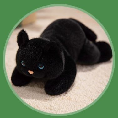 ころんと可愛い三毛猫のもちもちぬいぐるみ