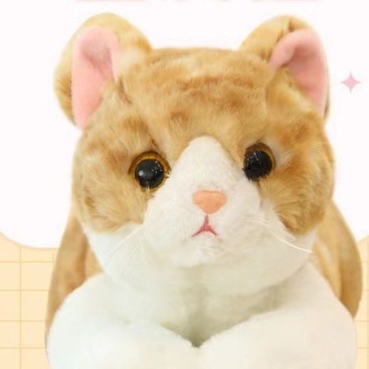 猫ぬいぐるみ まんまる美猫のトラ茶抱きぬいぐるみ